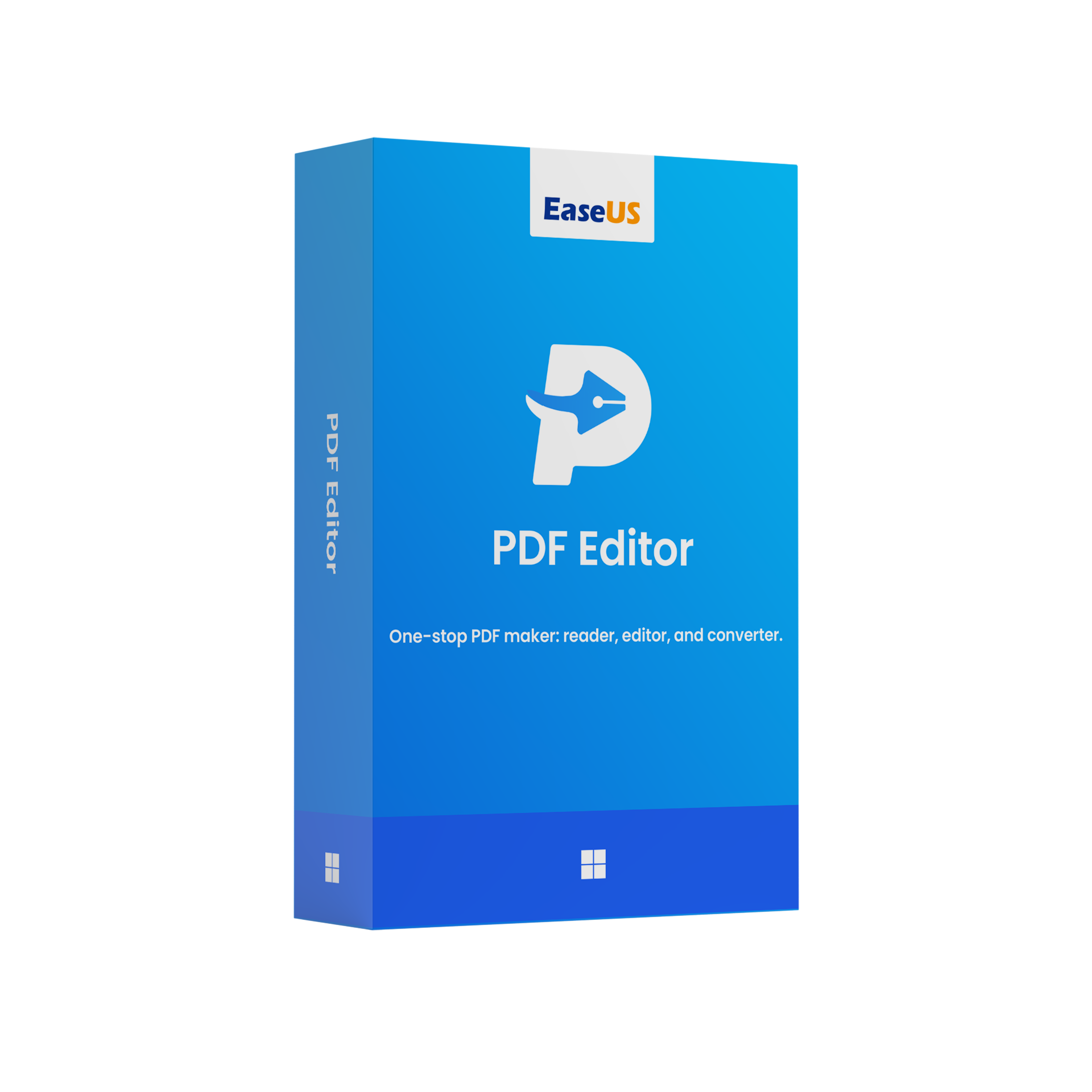 Official product box for EaseUS PDF Editor (Monthly Subscription)