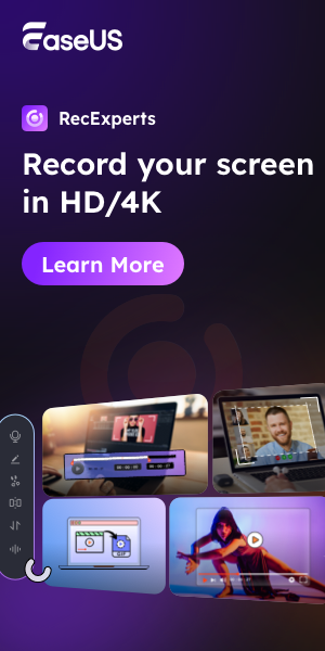 EaseUS RecExperts Banner – Powerful Screen Recorder