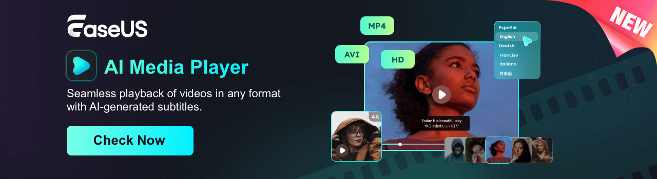 easeus-software.com - EaseUS AI Media Player Banner:1280*350