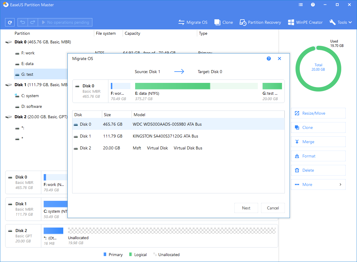 Essential Partition manager server software for - EaseUS Master