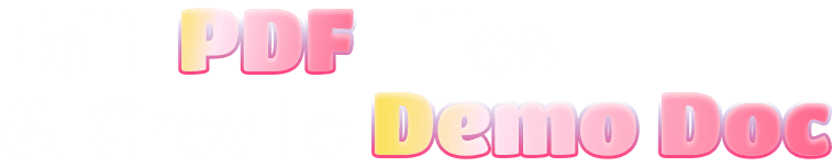 Edit PDF Files & Create Demo Doc