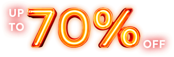 Up to 70% OFF