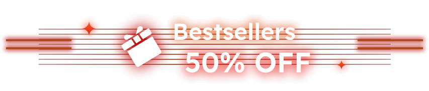50% OFF Bestsellers