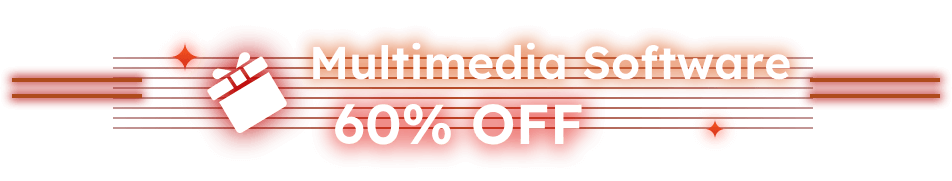 60% OFF Mutimedia Software
