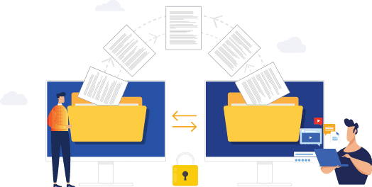 transfer data between two computers